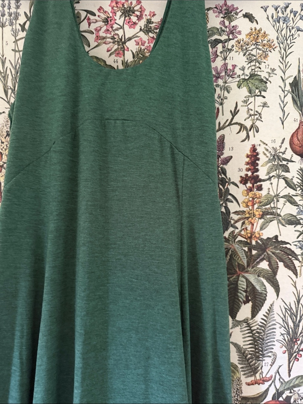 HALARA Forest Green Maxi Dress - Sleeveless V-Neck - Picture 2 of 5
